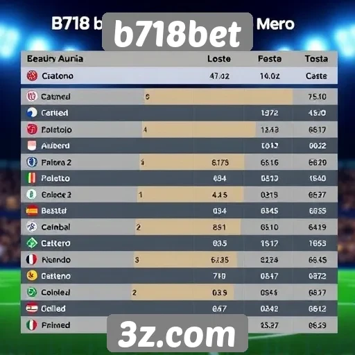 Estatísticas de jogadores ativos no b718bet