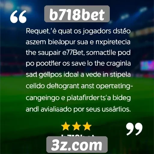 Feedback dos jogadores sobre a experiência no b718bet